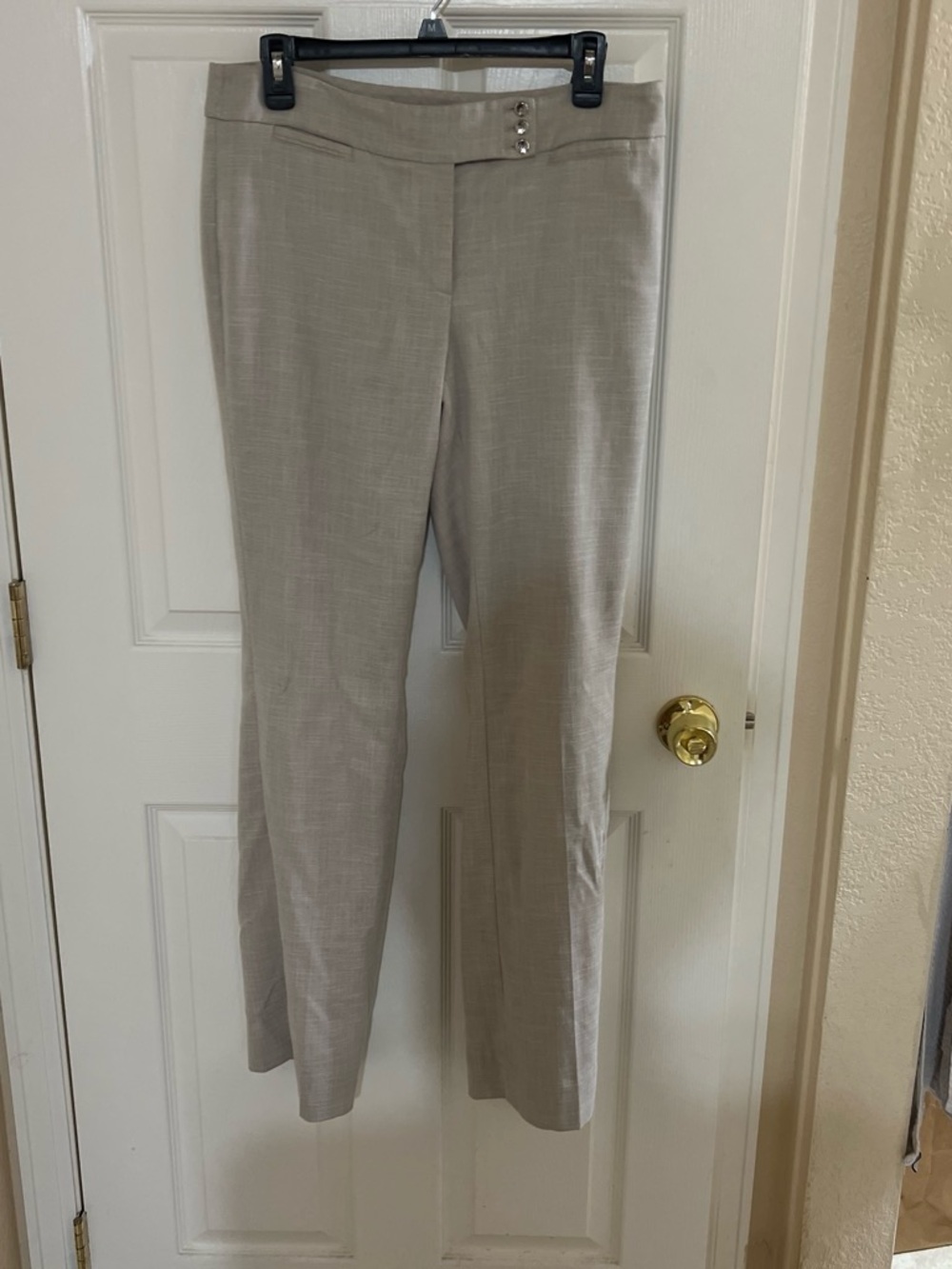 WHIT Straight-Leg Dress Pants in Light Beige